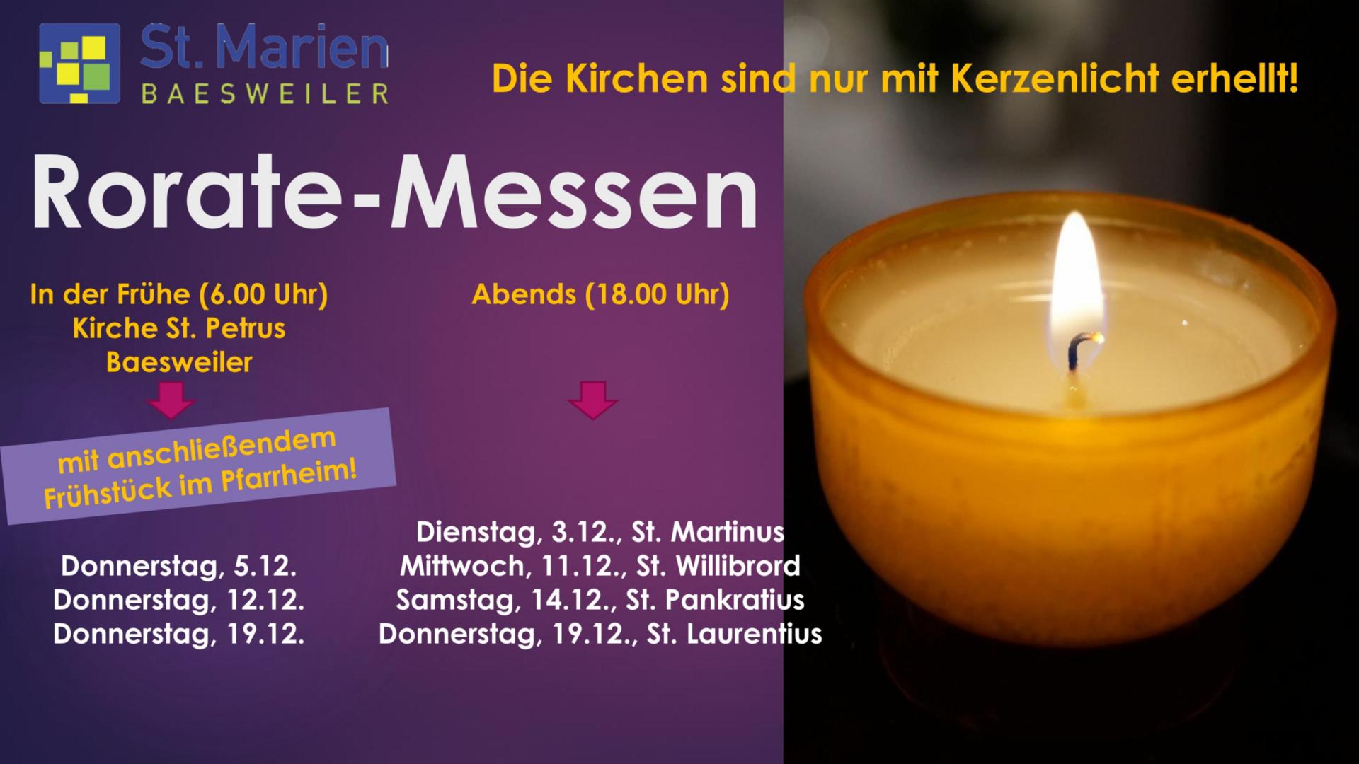 Rorate-Messen 2024 (c) St. Marien