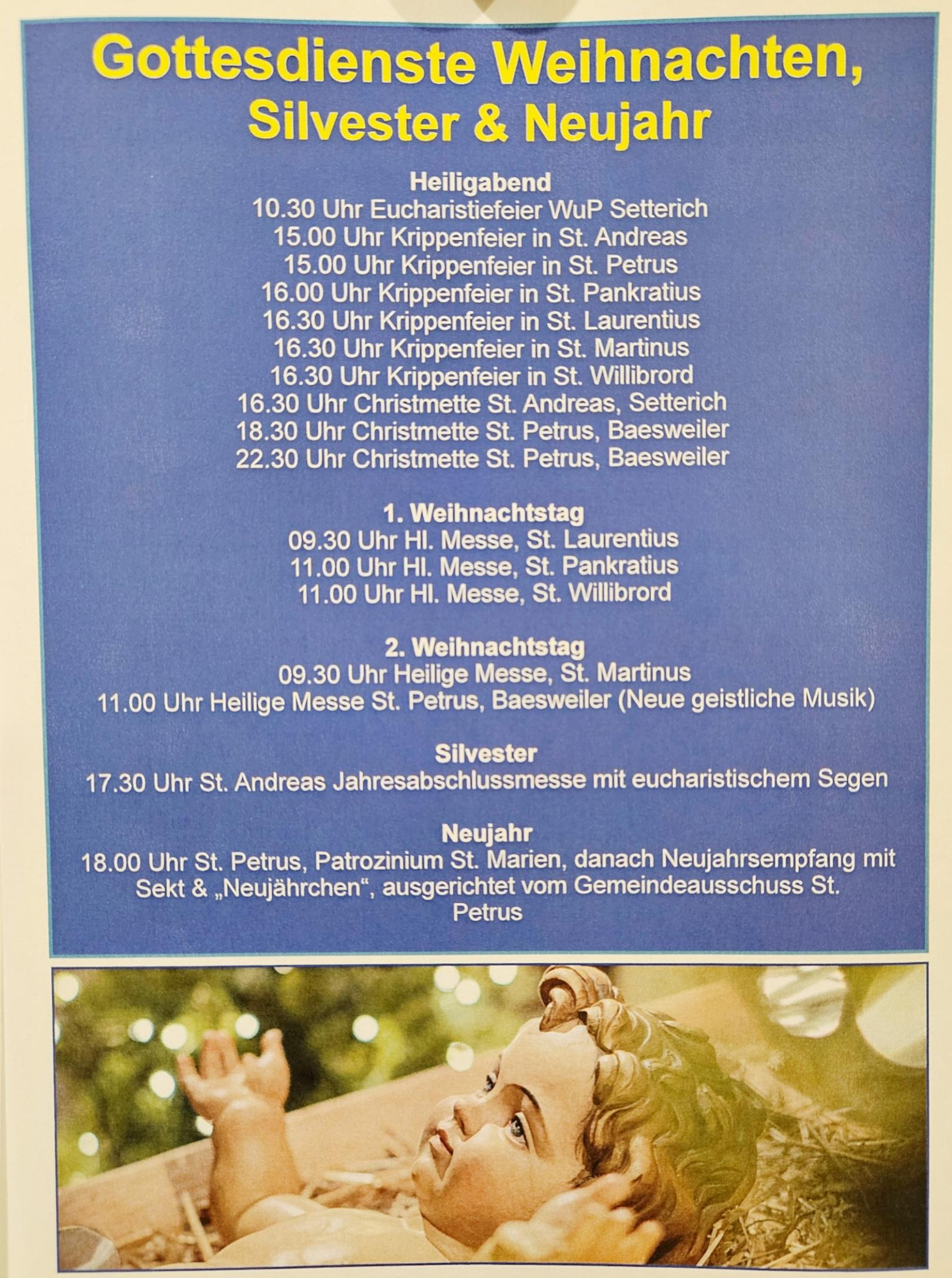 Weihnachten & Neujahr (c) St. Marien